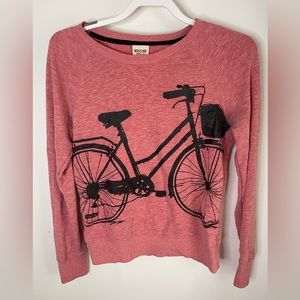 Mossimo Supply Co. Ladies Bicycle Sweatshirt - Red - Small